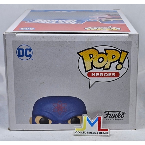 Funko Pop #389 The Atom (Justice League) 2021 WonderCon Shared LE w/protector - Picture 5 of 6
